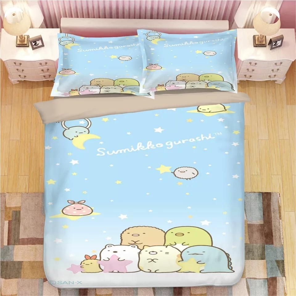 Sumikkogurashi 3 Duvet Cover Quilt Cover Pillowcase Bedding Sets Bed