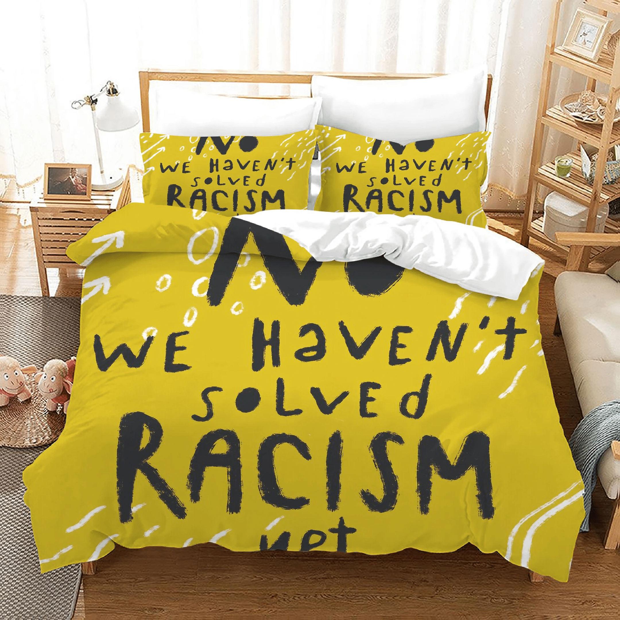 No Racism 18 Duvet Cover Quilt Cover Pillowcase Bedding Sets