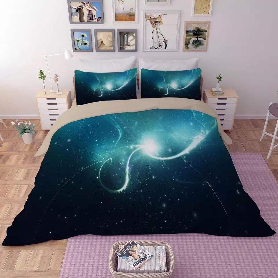 Universe Outer Space Themed Galaxy 4 Duvet Cover Quilt Cover