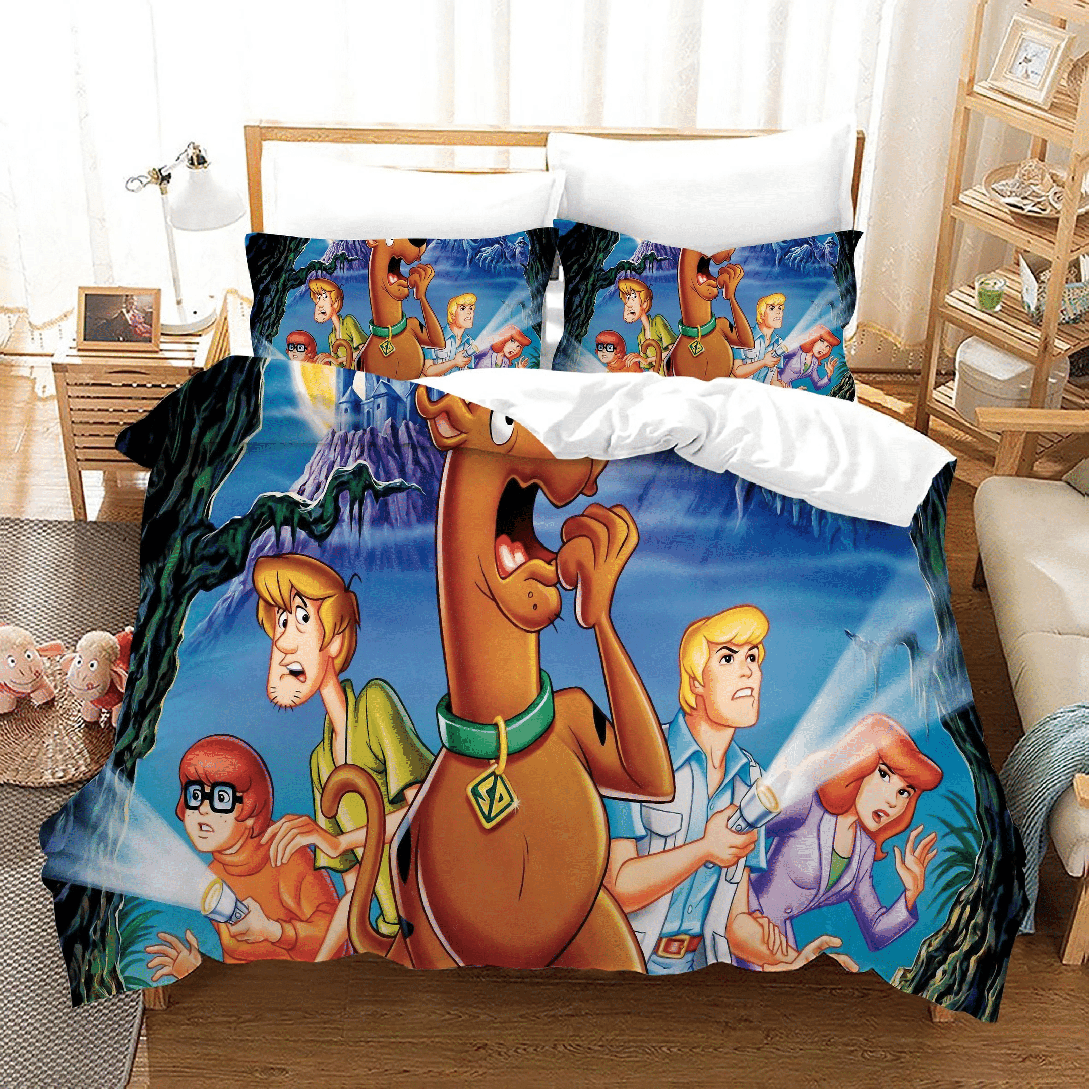 Scooby Doo 19 Duvet Cover Pillowcase Bedding Sets Home Bedroom