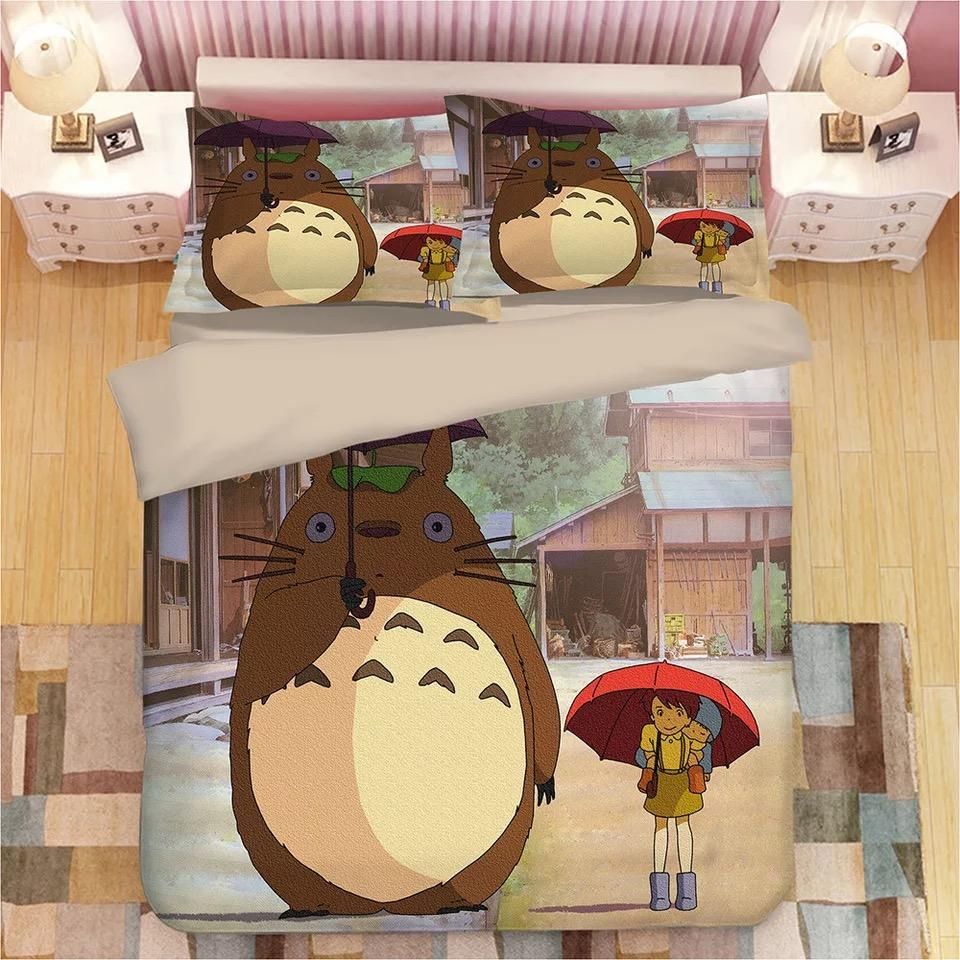 Tonari No Totoro 25 Duvet Cover Quilt Cover Pillowcase Bedding