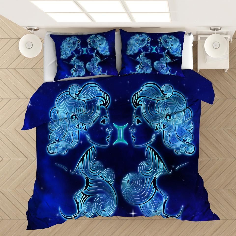 Twelve Constellations Gemini 12 Duvet Cover Pillowcase Bedding Sets Home