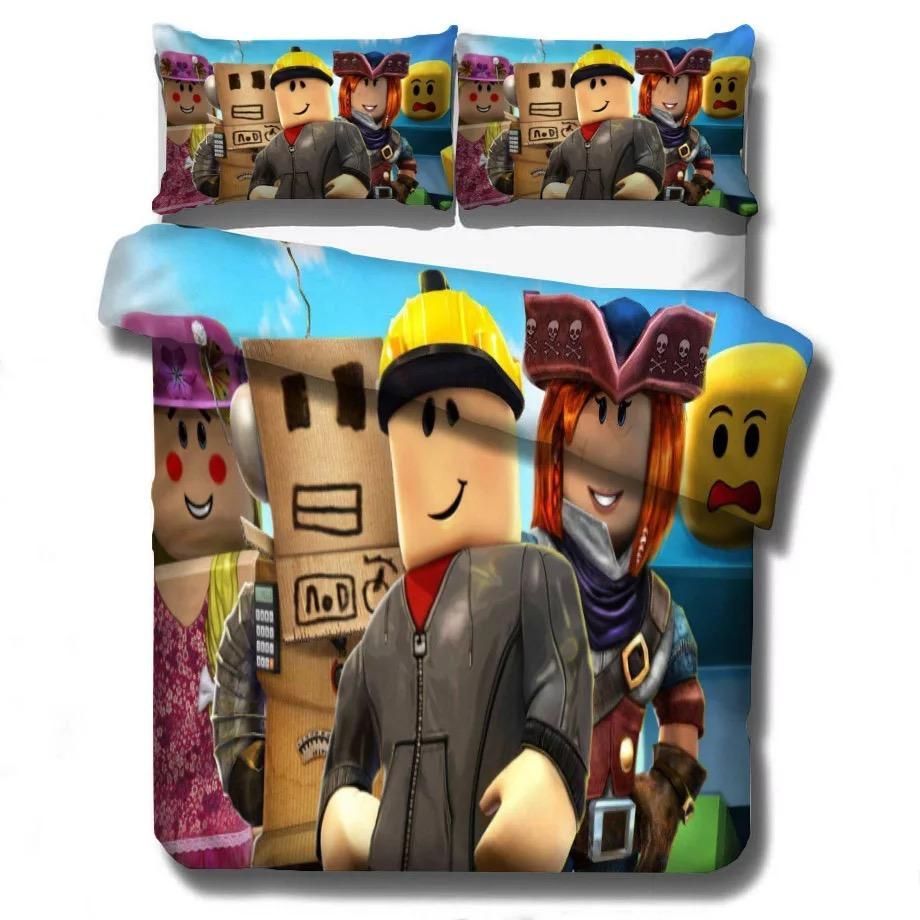 Roblox 9 Duvet Cover Quilt Cover Pillowcase Bedding Sets Bed