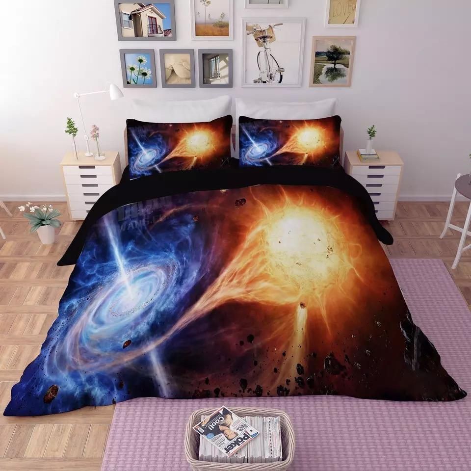 Universe Outer Space Themed Galaxy 11 Duvet Cover Quilt Cover