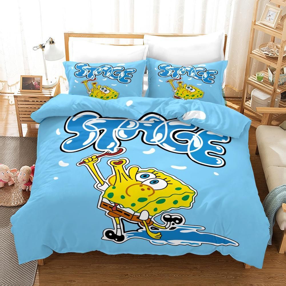 Spongebob Squarepants 26 Duvet Cover Pillowcase Bedding Sets Home Decor
