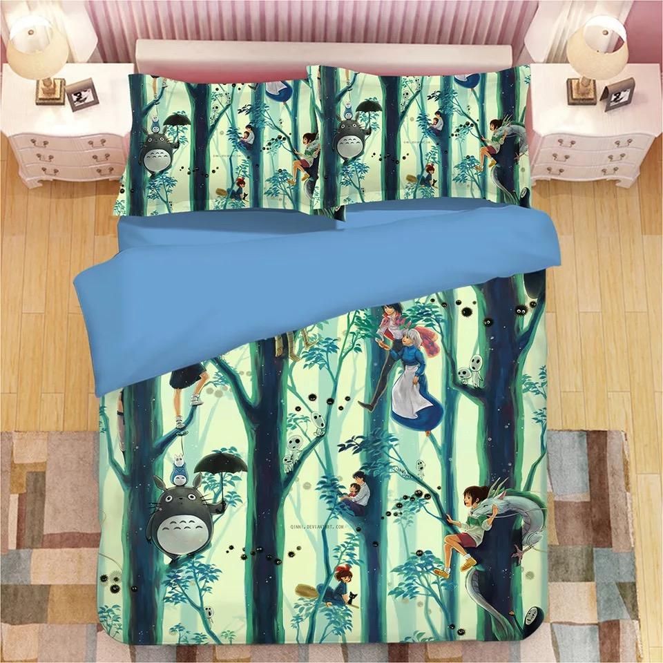 Tonari No Totoro 17 Duvet Cover Quilt Cover Pillowcase Bedding