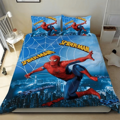 Spider Man 02 Bedding Sets Duvet Cover Bedroom Quilt Bed