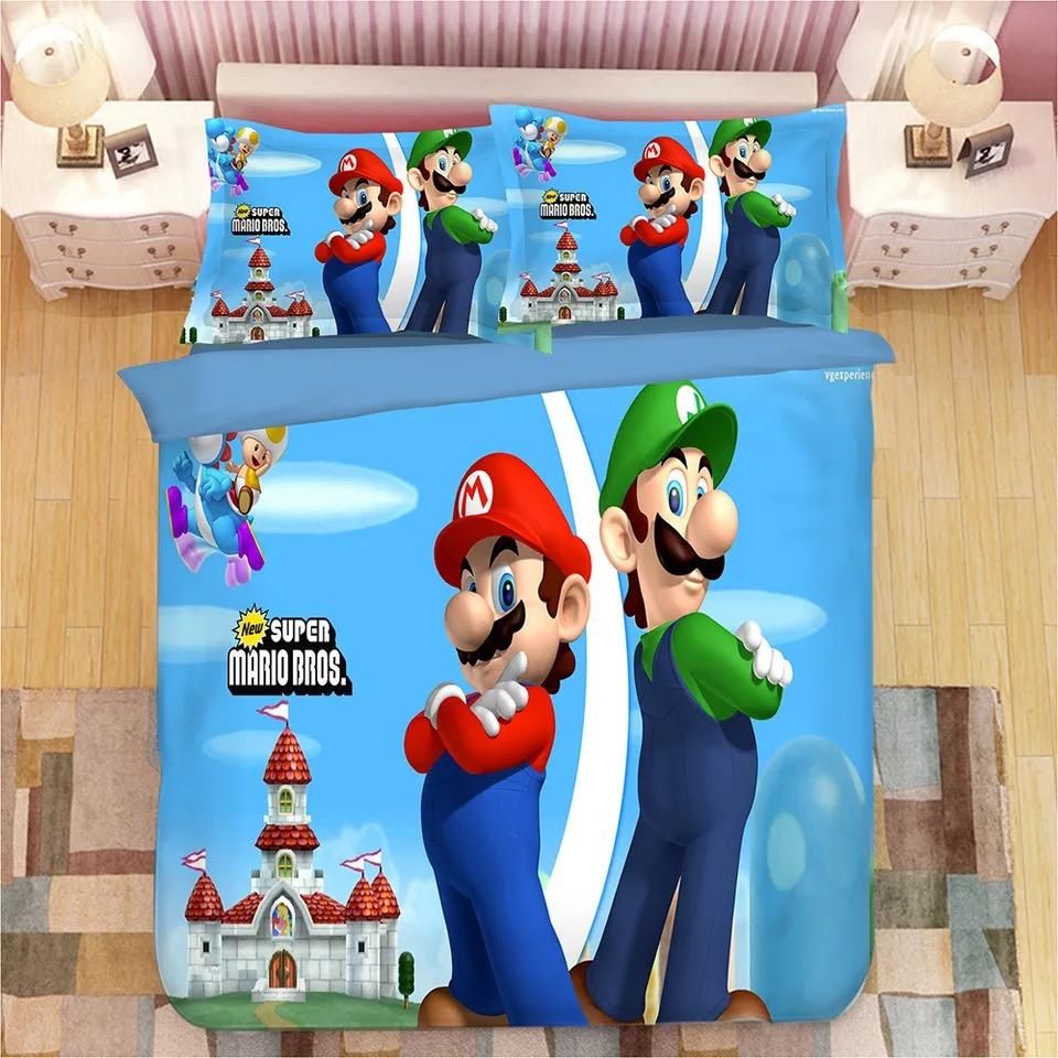 Super Smash Bros Ultimate Mario 12 Duvet Cover Quilt Cover