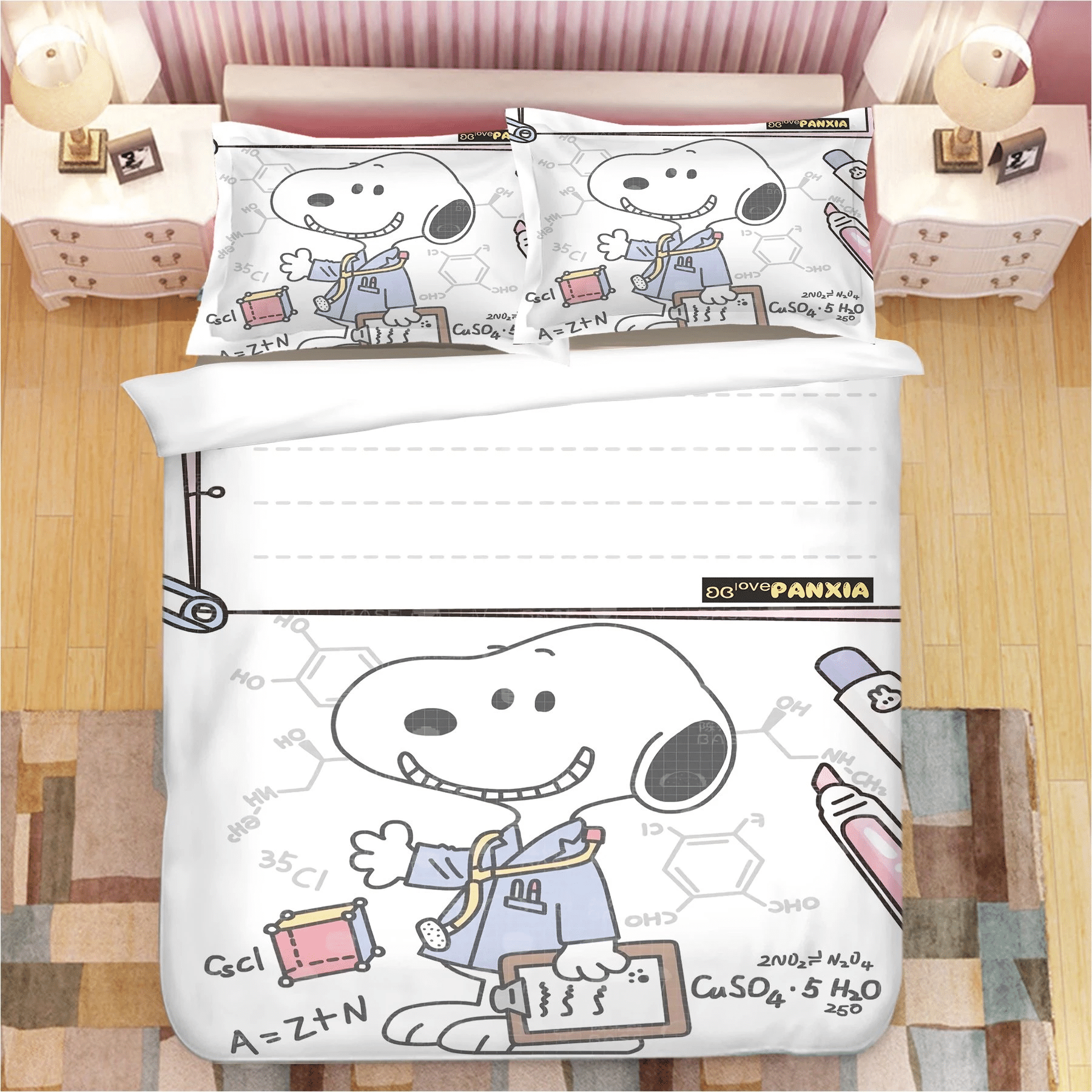 Snoopy 5 Duvet Cover Quilt Cover Pillowcase Bedding Sets Bed