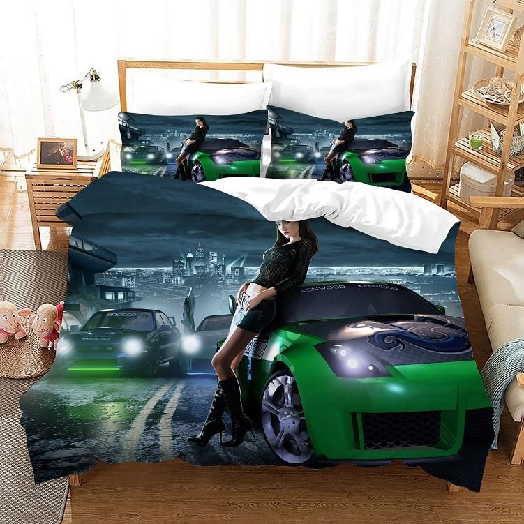 Need For Speed 4 Duvet Cover Pillowcase Bedding Sets Home