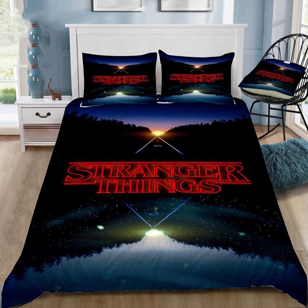 Stranger Things 5 Duvet Cover Pillowcase Bedding Set Quilt Bed