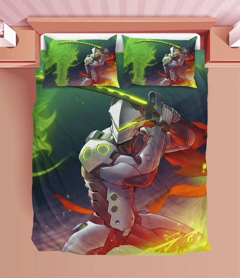 Overwatch Duvet Genji Bedding Sets Comfortable Gift Quilt Bed Sets