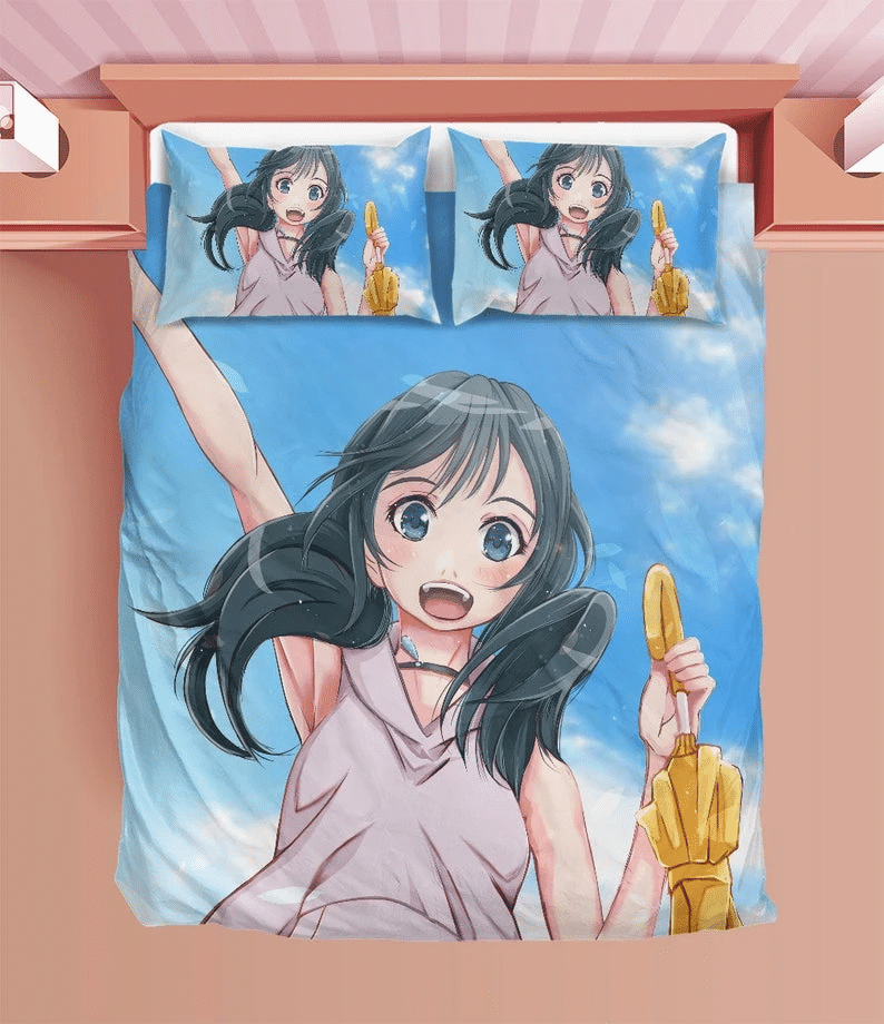 Weathering With You Duvet Anime Bedding Sets Comfortable Gift Quilt