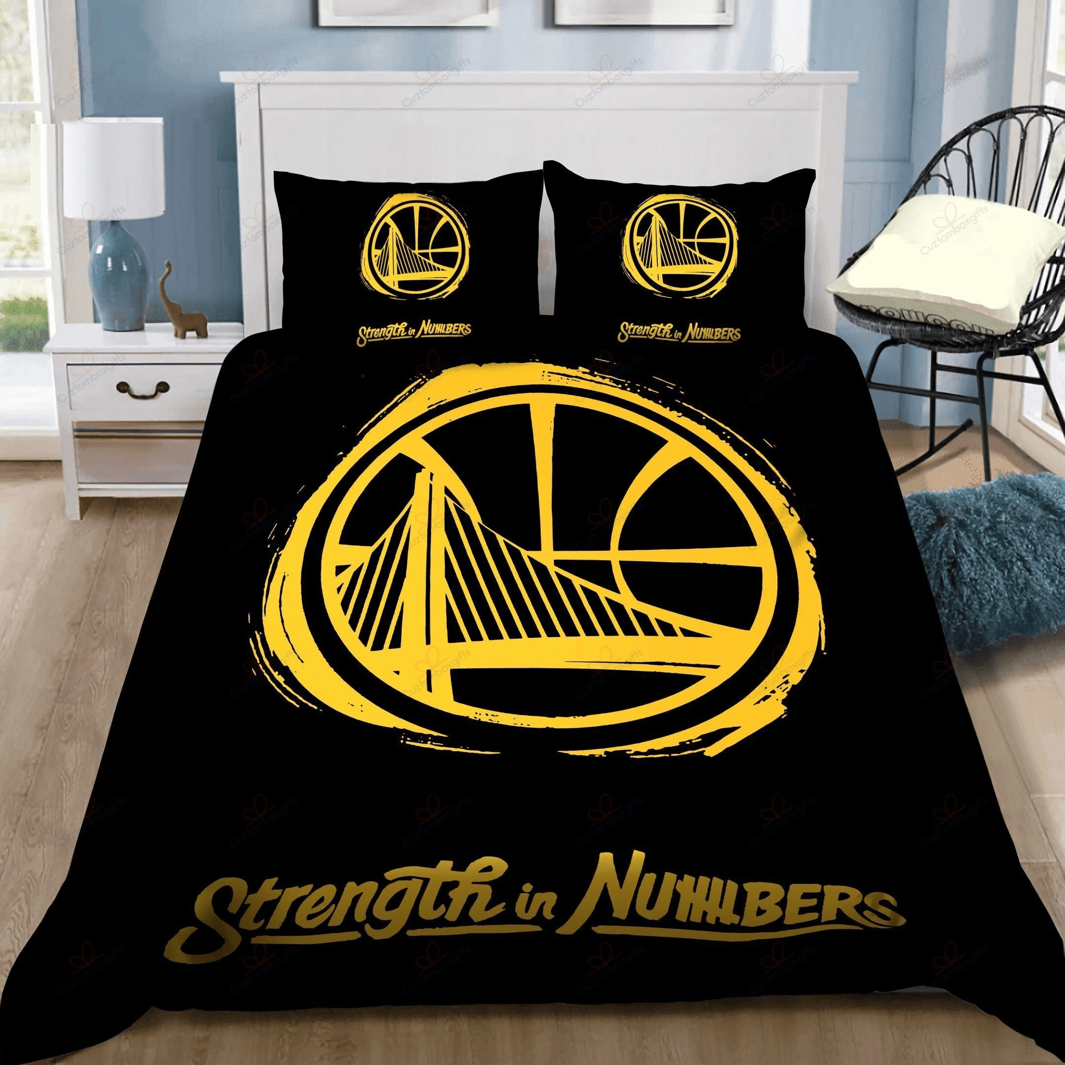 Strength In Numbers Golden State Warriors Bedding Set 1 Duvet