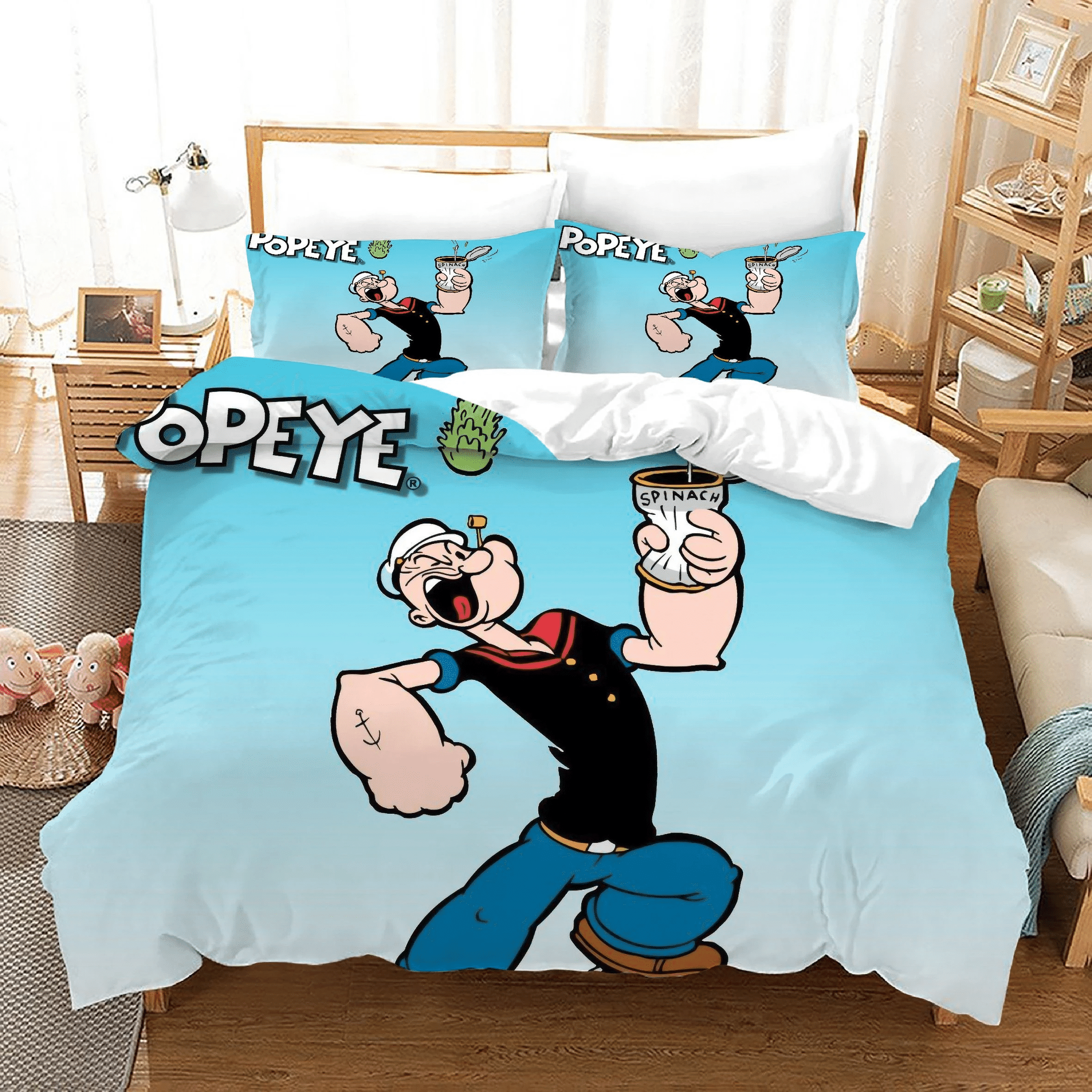 Popeye The Sailor 6 Duvet Cover Quilt Cover Pillowcase Bedding