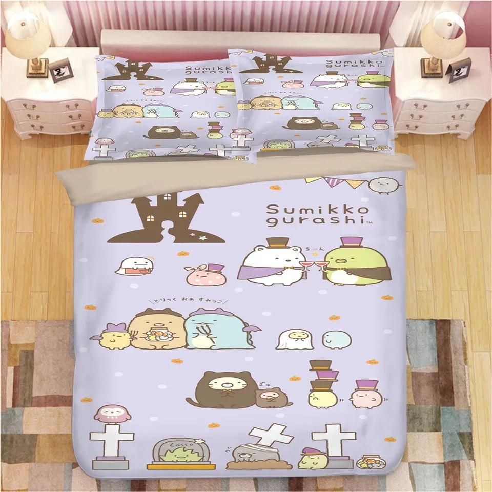 Sumikkogurashi 1 Duvet Cover Quilt Cover Pillowcase Bedding Sets Bed