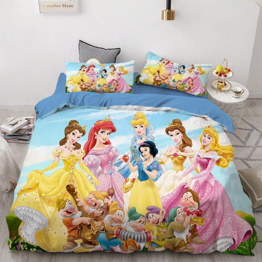 Snow White Princess Beauty 2 Duvet Cover Pillowcase Bedding Sets