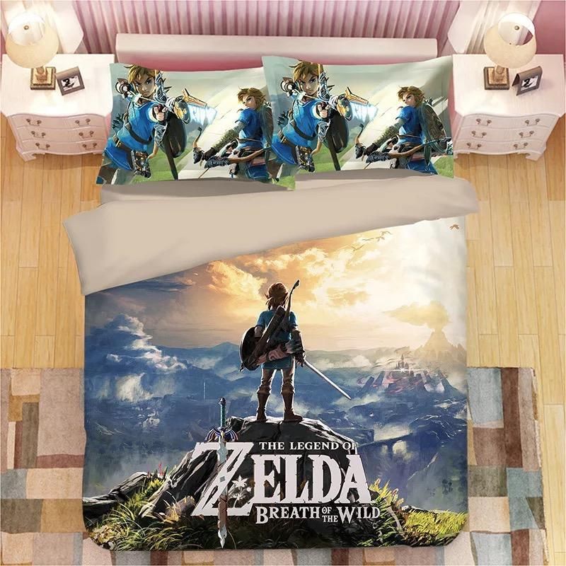 The Legend Of Zelda Link 1 Duvet Cover Pillowcase Bedding