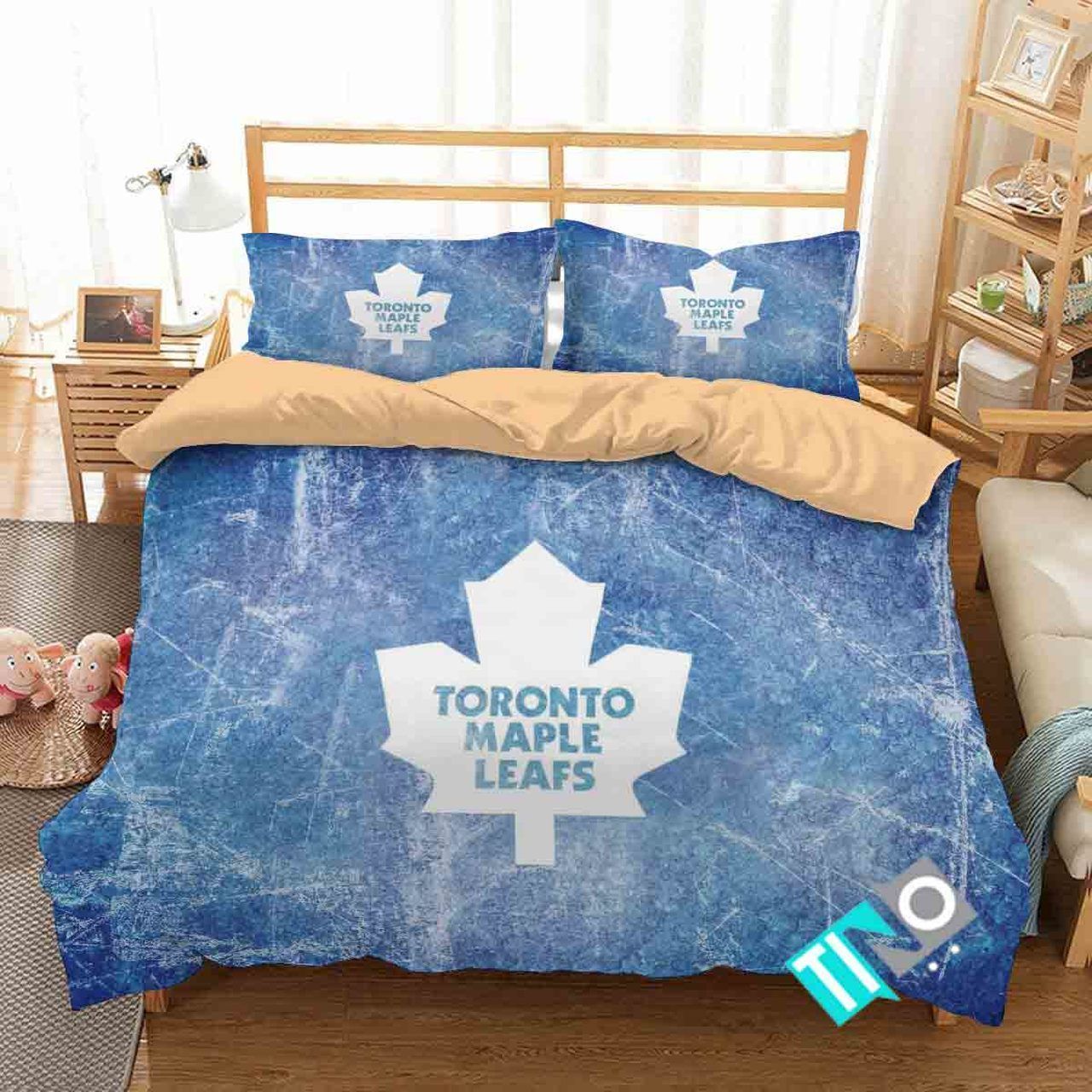 Nhl Toronto Maple Leaf 2 Logo 3d Duvet Cover Bedding