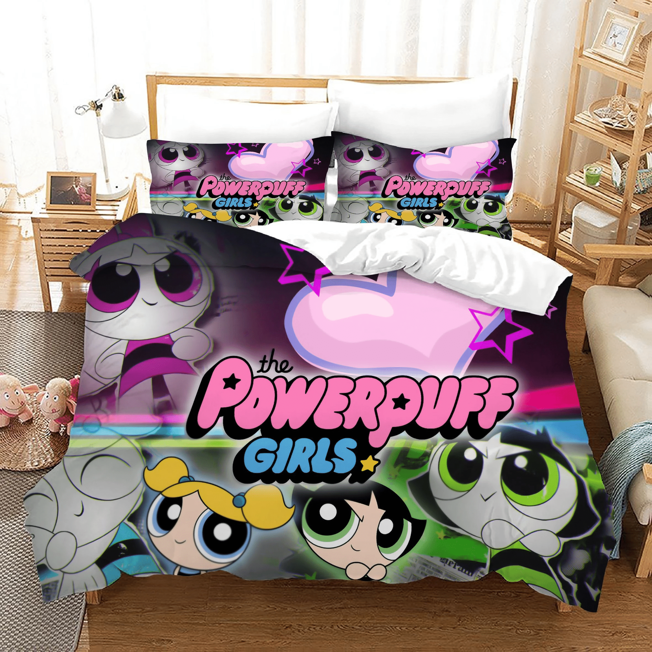 The Powerpuff Girls 10 Duvet Cover Pillowcase Bedding Sets Home