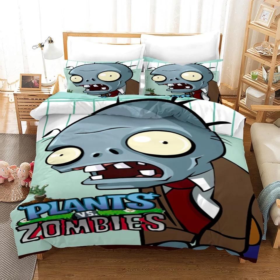 Plants Vs Zombies 9 Duvet Cover Quilt Cover Pillowcase Bedding