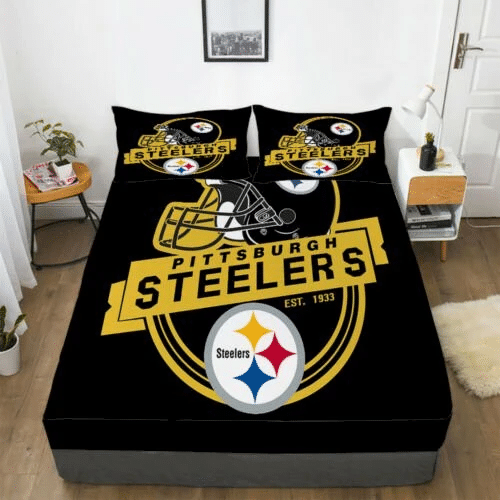 Pittsburgh Steelers Bedding Sets Duvet Cover Bedroom Quilt Bed Sets