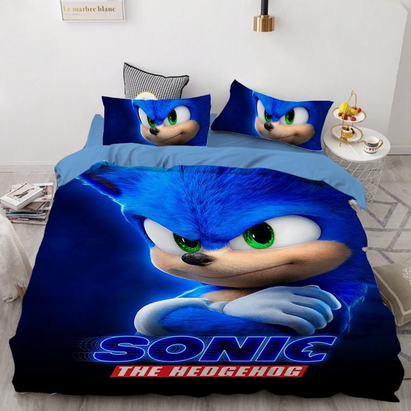 Sonic The Hedgehog 1 Duvet Cover Quilt Cover Pillowcase Bedding
