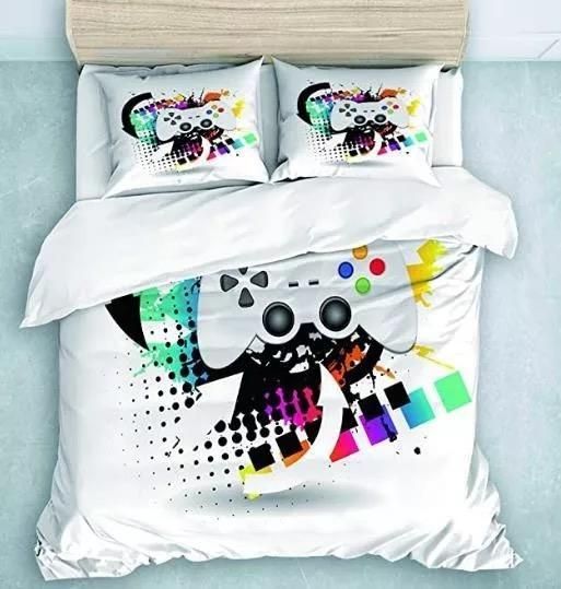 Video Game Gamepad Joystick 4 Duvet Cover Pillowcase Bedding Sets