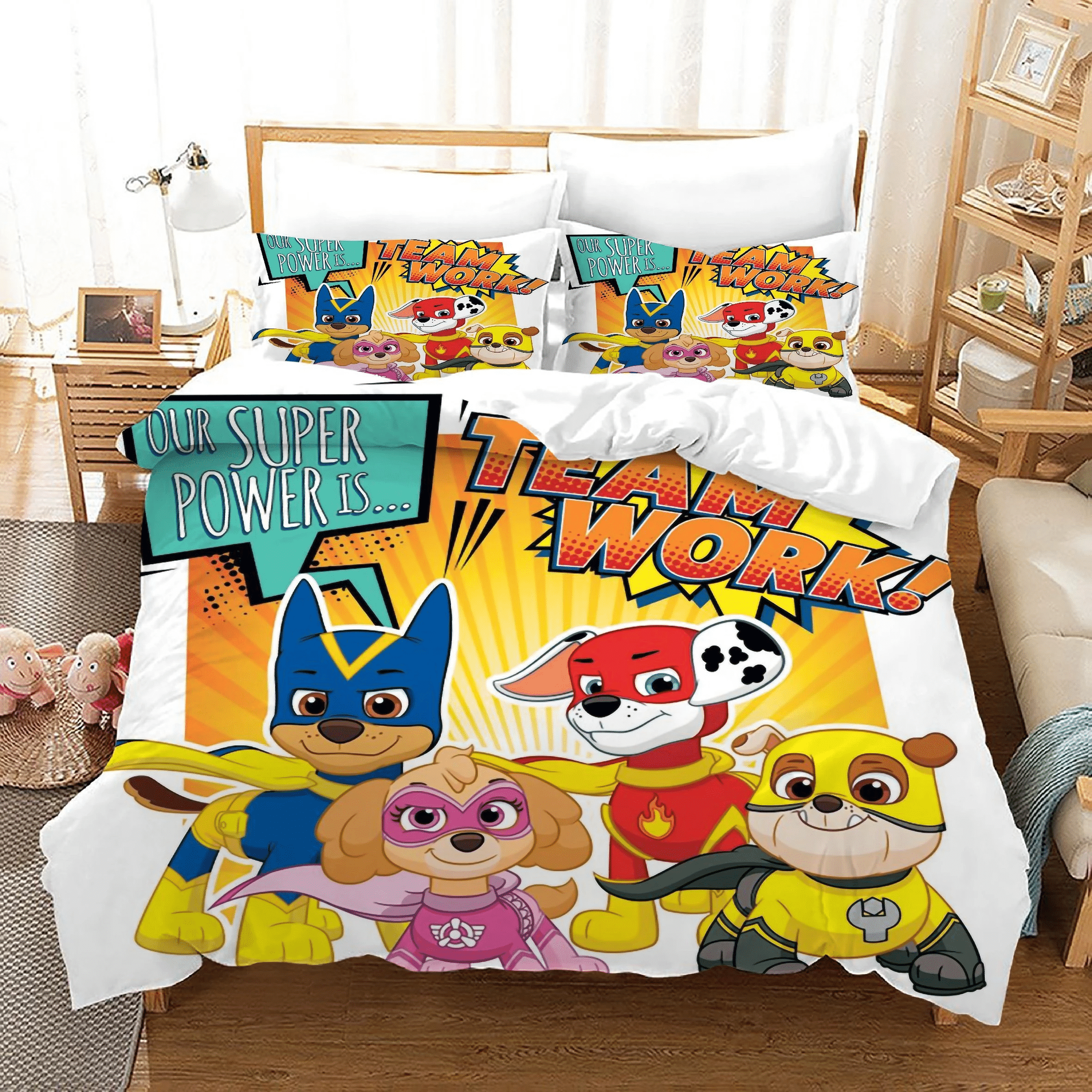 Paw Patrol Marshall 36 Duvet Cover Pillowcase Bedding Sets Home