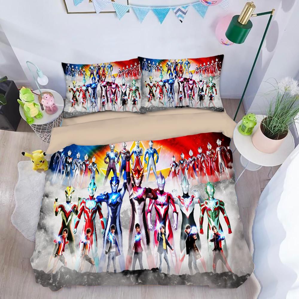 Ultraman 4 Duvet Cover Quilt Cover Pillowcase Bedding Sets Bed