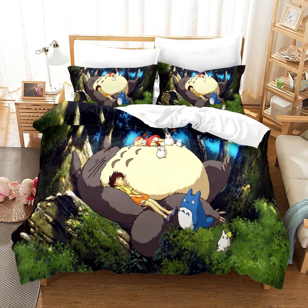 Tonari No Totoro 36 Duvet Cover Pillowcase Bedding Sets Home