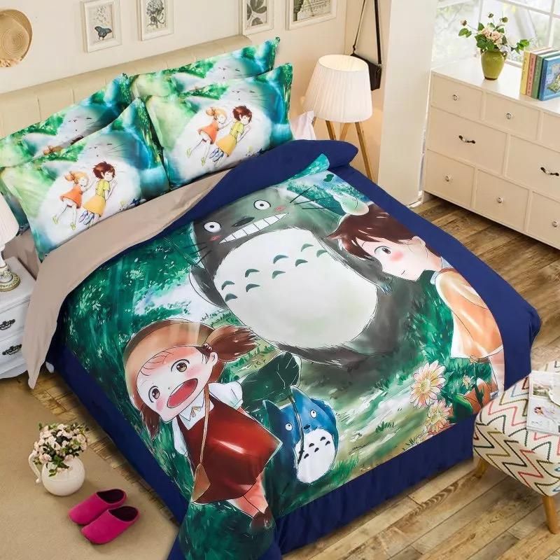 Tonari No Totoro 7 Duvet Cover Quilt Cover Pillowcase Bedding
