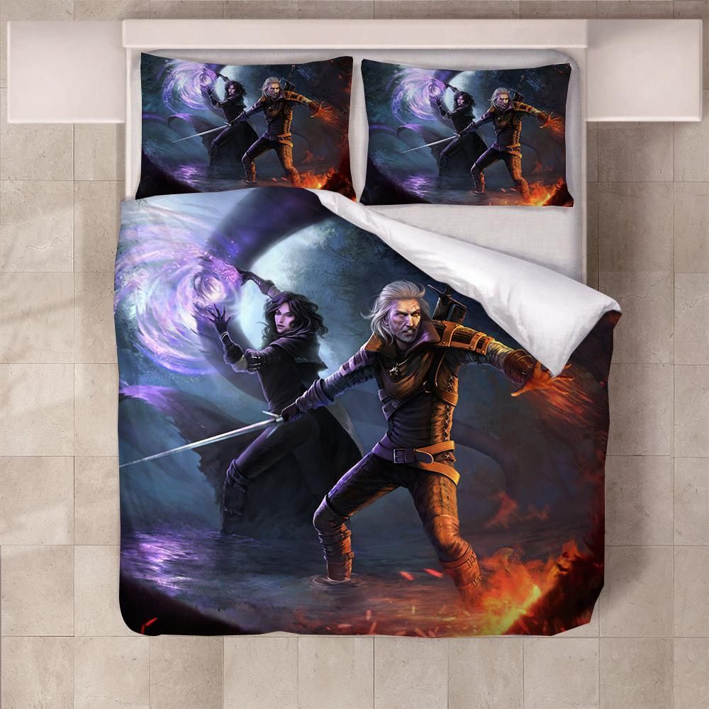 The Witcher 2 Duvet Cover Pillowcase Bedding Sets Home Bedroom