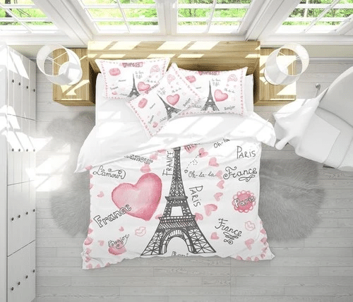 Paris Bedding Sets Duvet Cover Bedroom Quilt Bed Sets Blanket