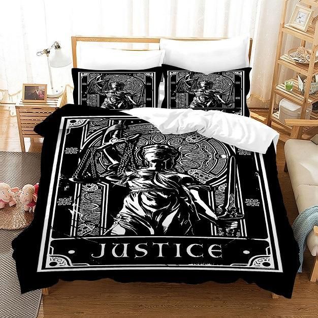 Tarot Justice 5 Duvet Cover Pillowcase Bedding Sets Home Bedroom