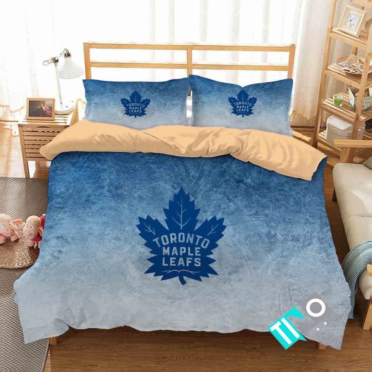 Nhl Toronto Maple Leaf 3 Logo 3d Duvet Cover Bedding