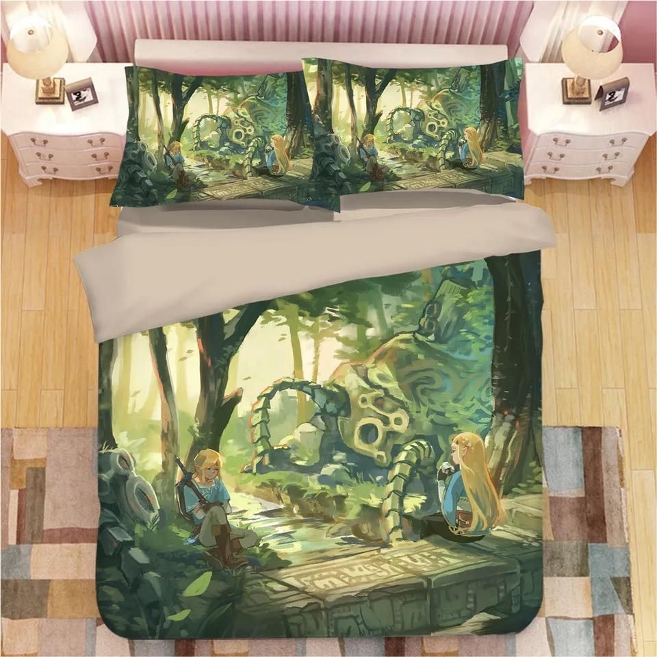 The Legend Of Zelda Link 2 Duvet Cover Pillowcase Bedding
