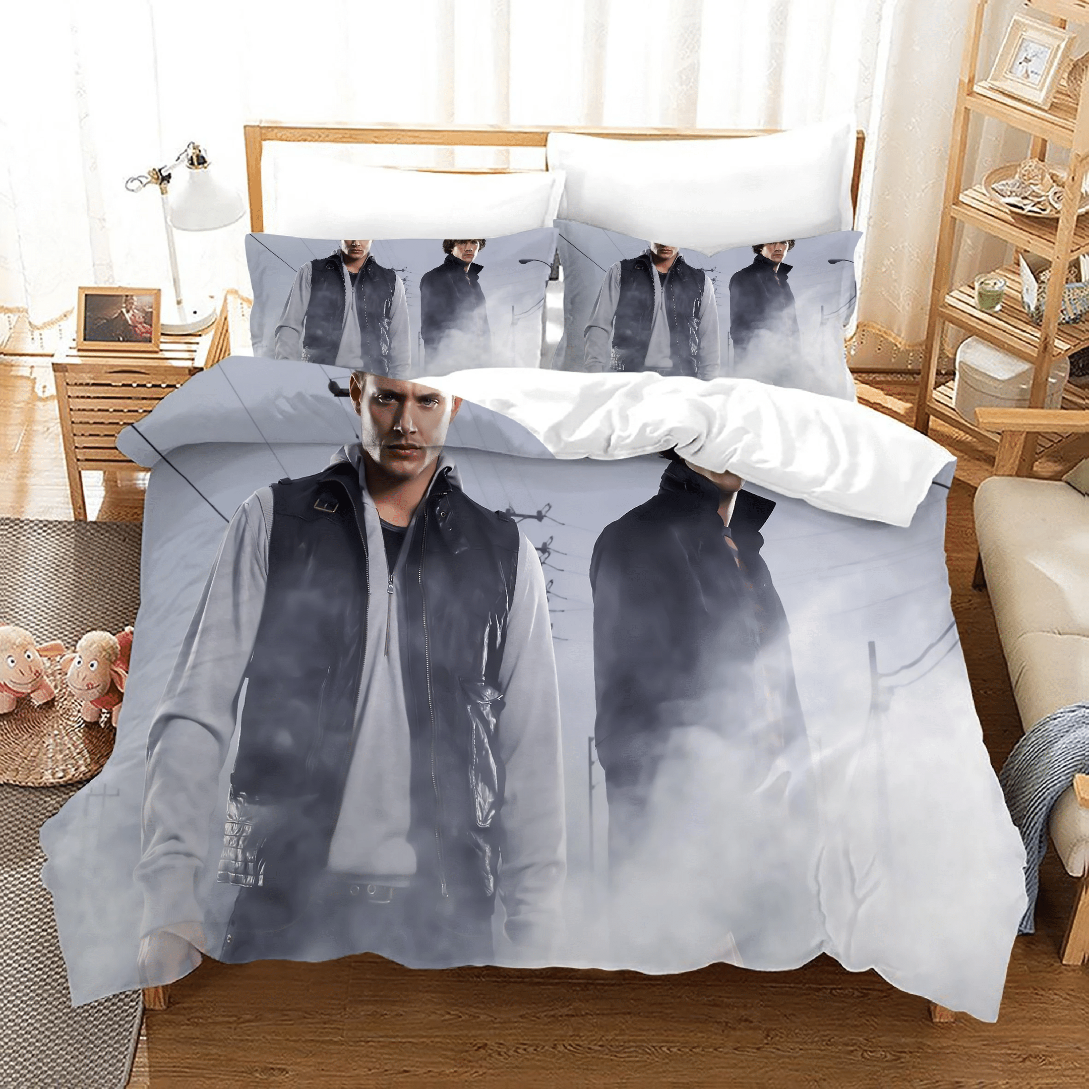 Supernatural Dean Sam Winchester 17 Duvet Cover Quilt Cover Pillowcase