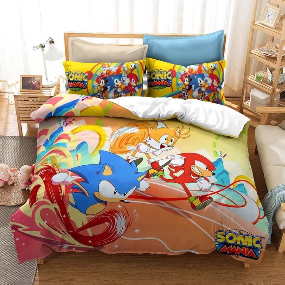 Sonic Mania 2 Duvet Cover Pillowcase Bedding Sets Home Decor