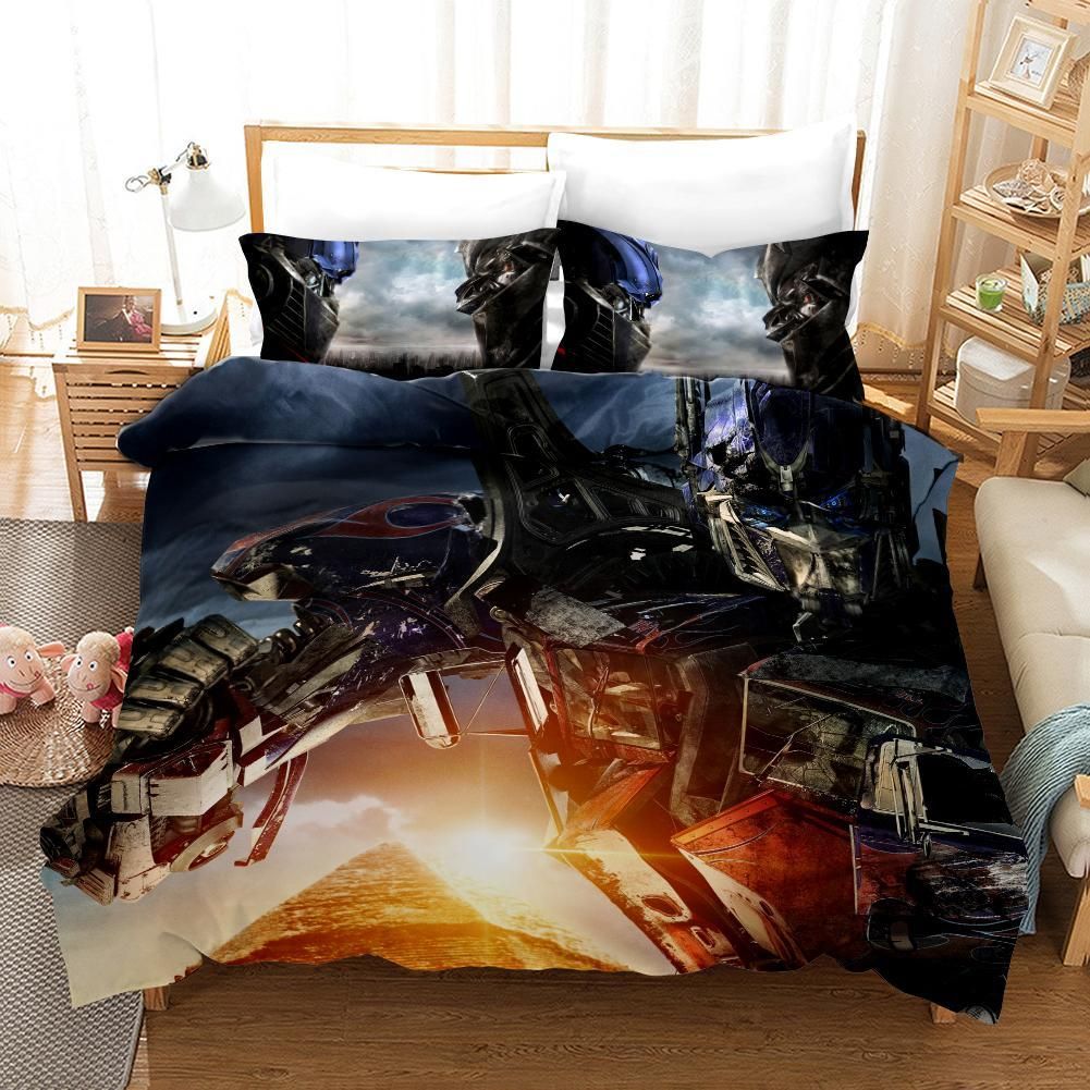 Transformers Optimus Prime 8 Duvet Cover Pillowcase Bedding Sets Home