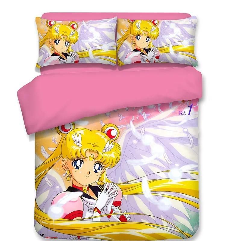 Sailor Moon 8 Duvet Cover Pillowcase Bedding Sets Home Decor