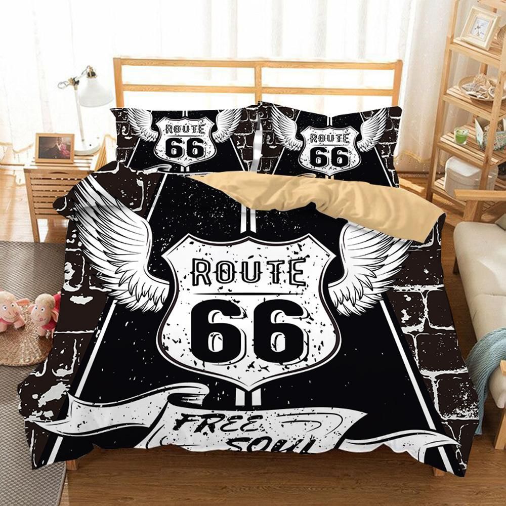 Route 66 10 Duvet Cover Pillowcase Bedding Sets Home Bedroom