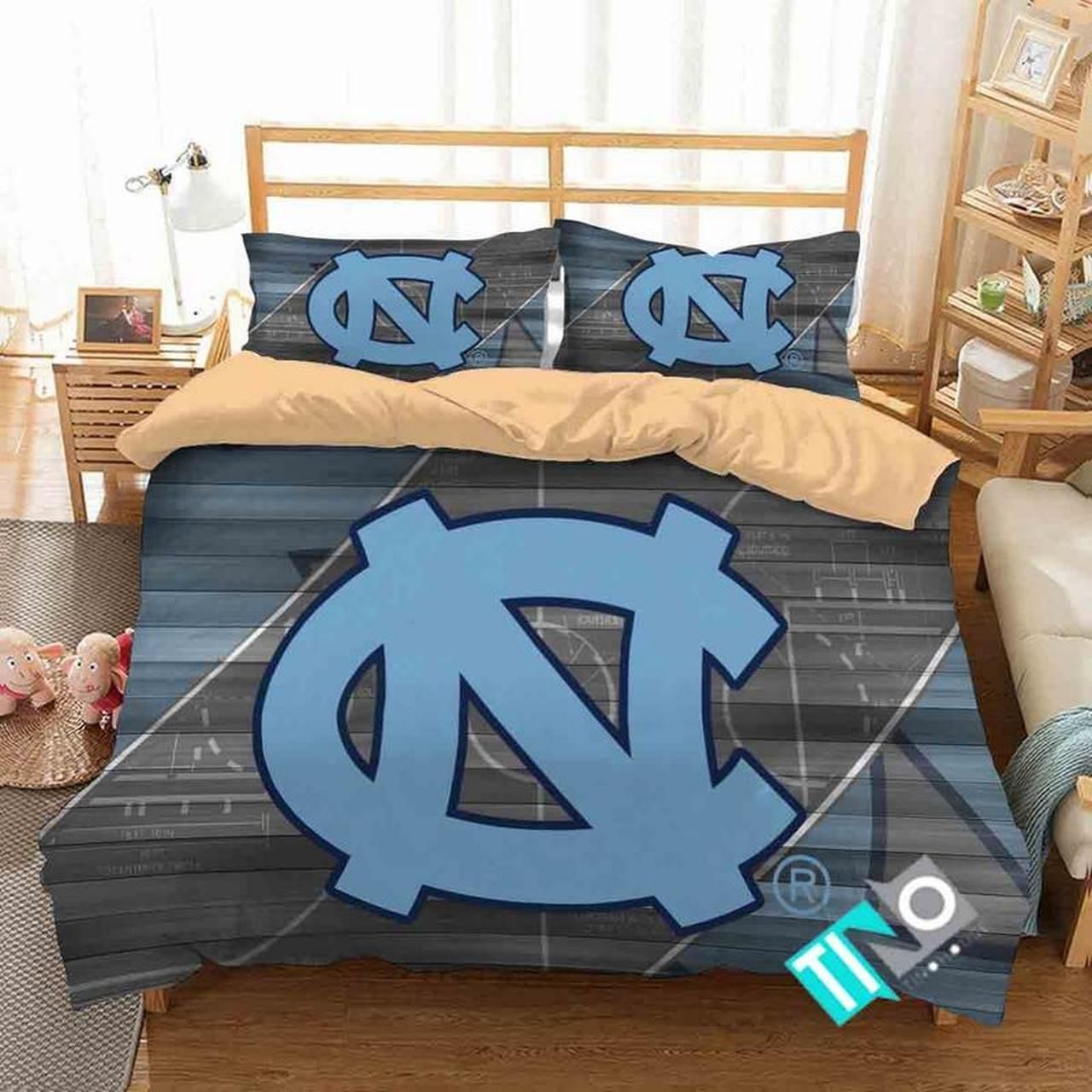 Ncaa North Carolina Tar Heels 2 Logo N 3d Duvet