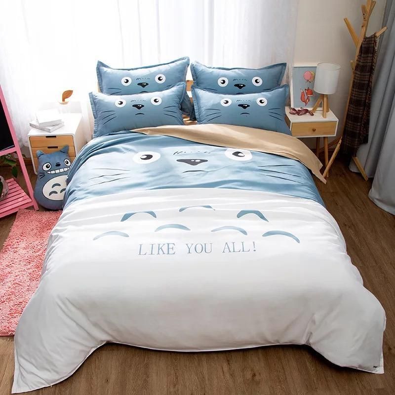 Tonari No Totoro 6 Duvet Cover Pillowcase Bedding Sets Home