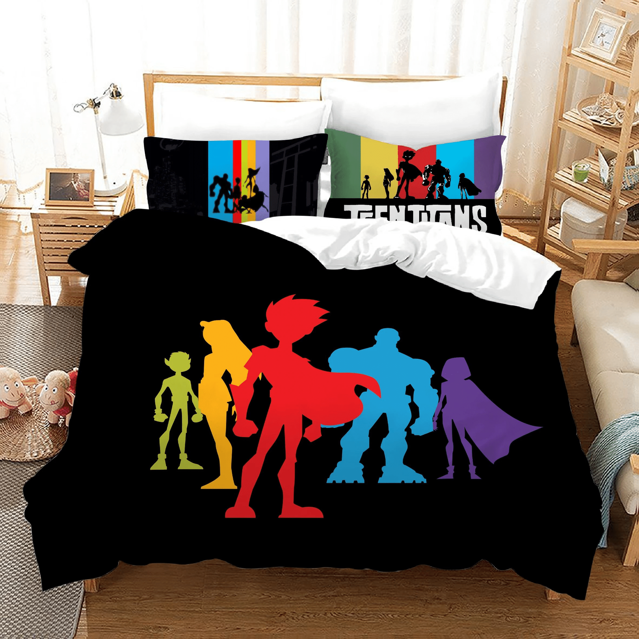Teen Titans Go 12 Duvet Cover Quilt Cover Pillowcase Bedding