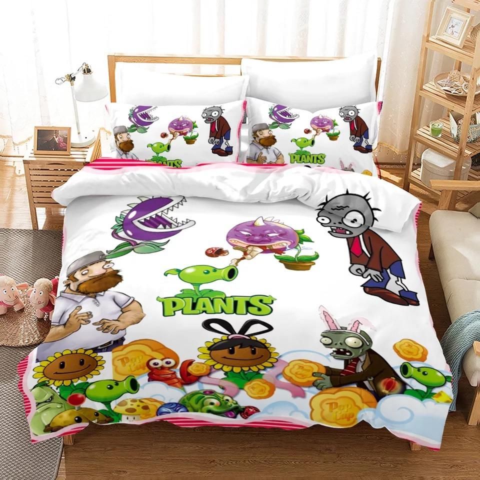 Plants Vs Zombies 13 Duvet Cover Pillowcase Bedding Sets Home