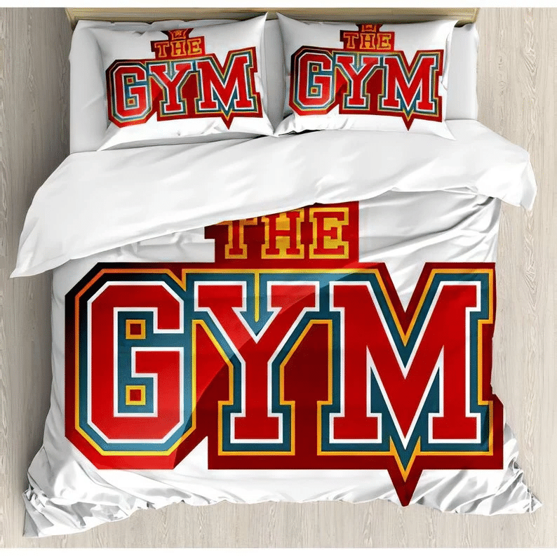 Vibrant The Gym Sign Bedding Sets High Quality Cotton Bedding