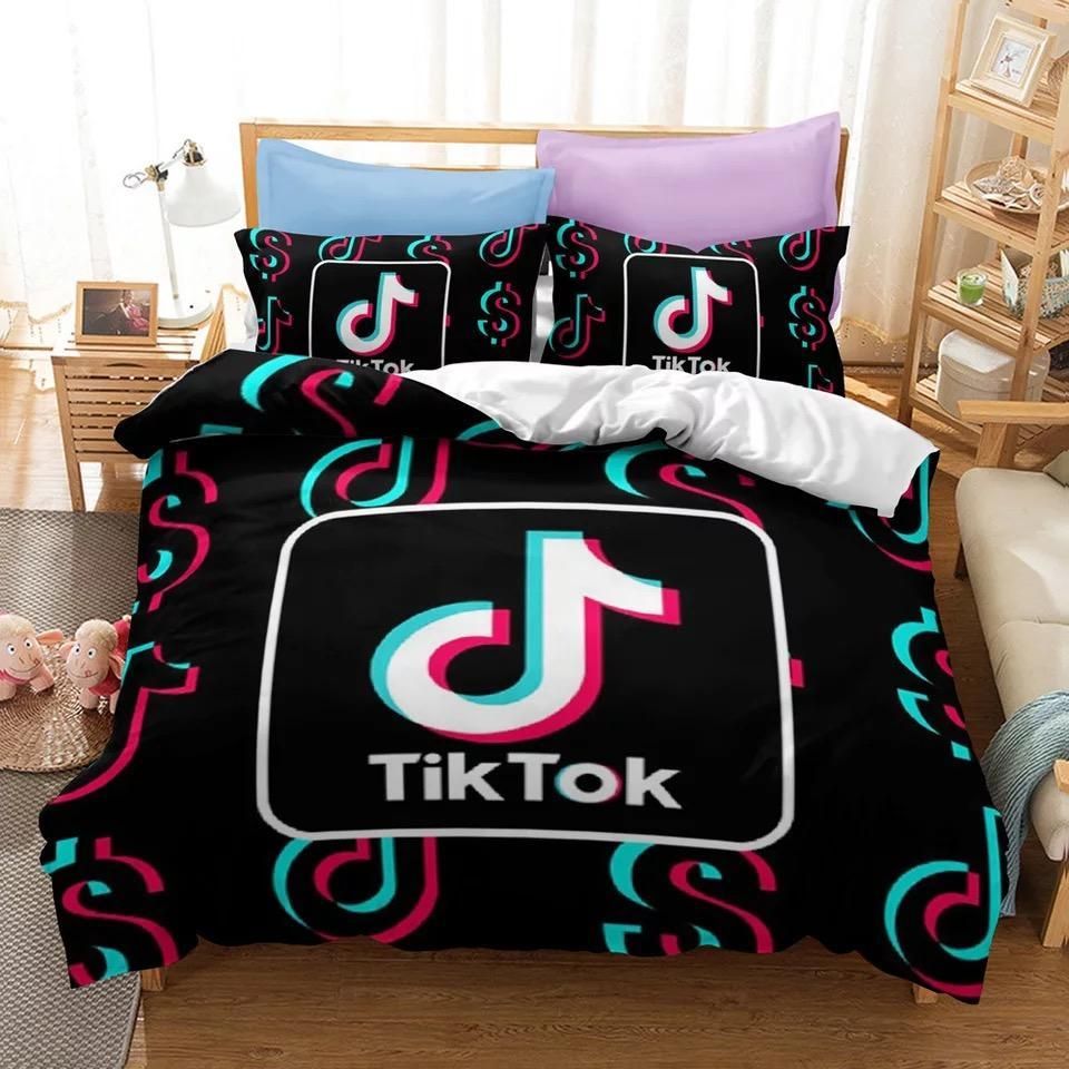 Tik Tok 7 Duvet Cover Pillowcase Bedding Sets Home Bedroom