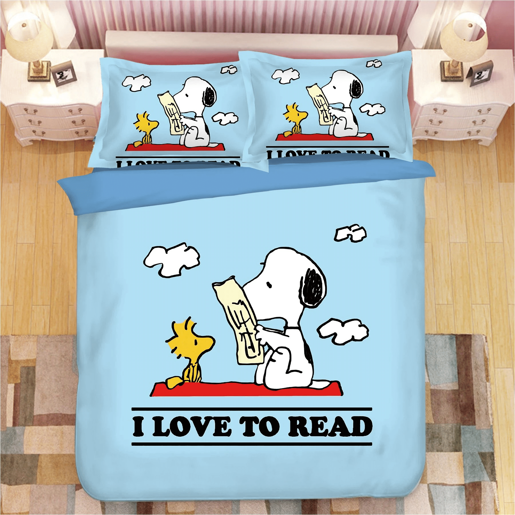 Snoopy 7 Duvet Cover Quilt Cover Pillowcase Bedding Sets Bed
