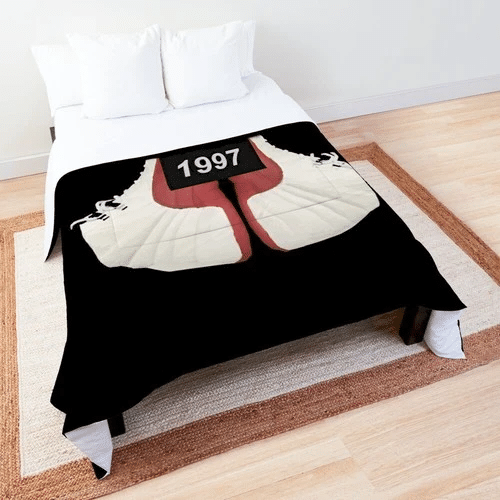 Retro 1997 Sneakers Bedding Sets Duvet Cover Bedroom Quilt Bed